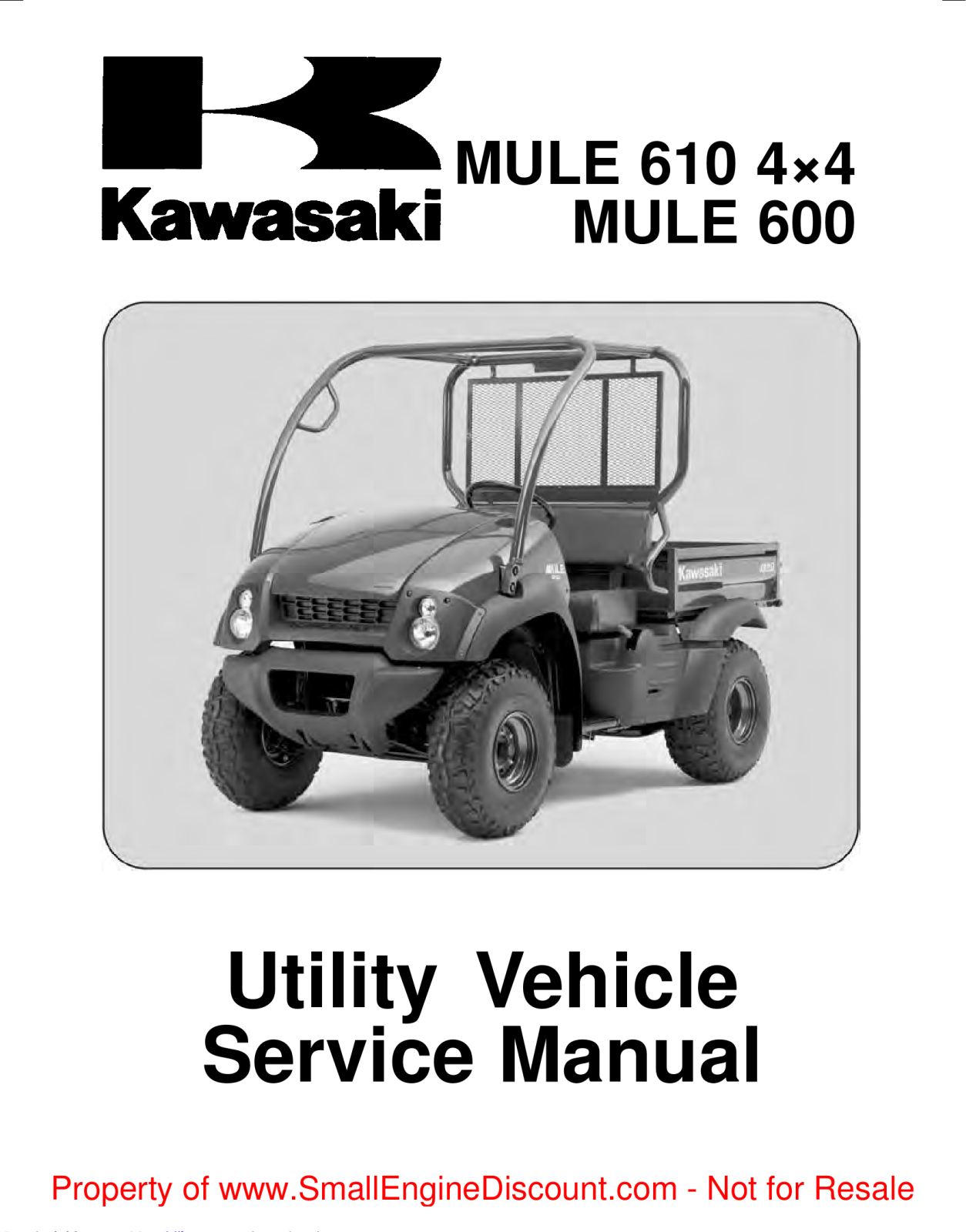 Kawasaki MULE 610 Service Manual