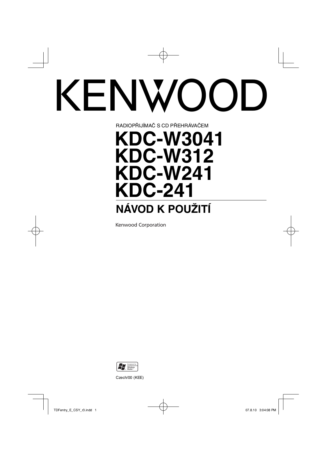 Kenwood KDC-241 User Manual