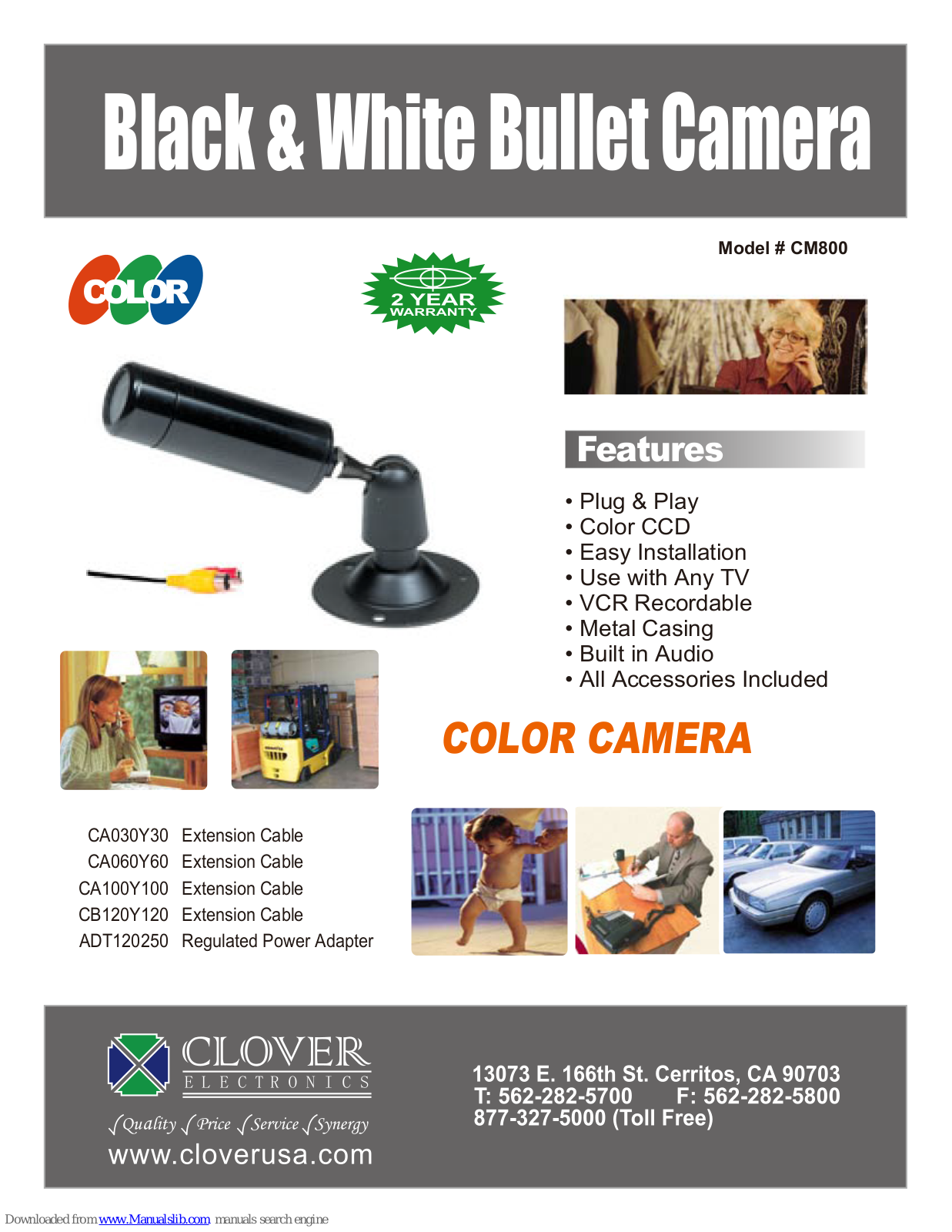 Clover CM800 Specifications - ManualMachine.com