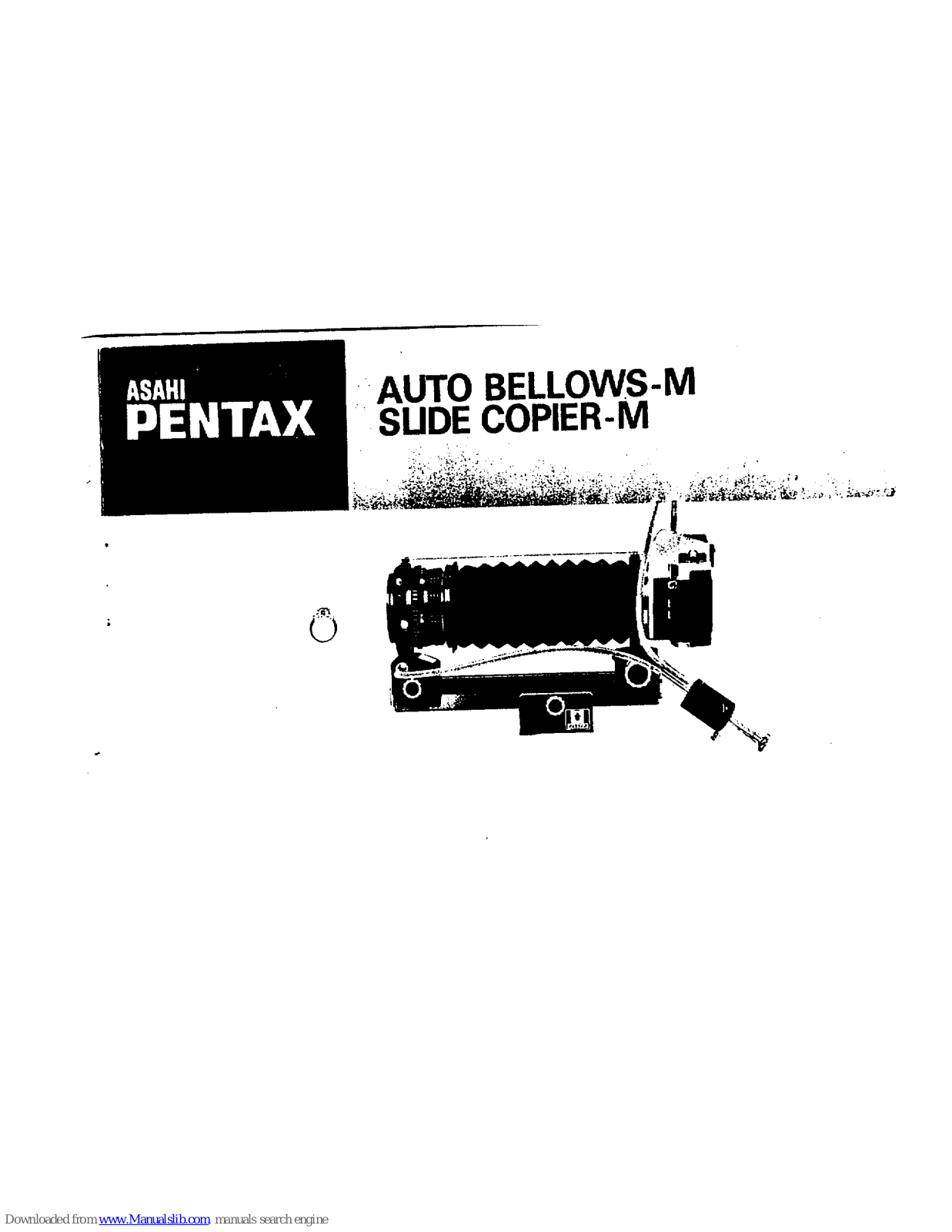 Pentax Auto Bellows -M, Slide Copier-M User Manual