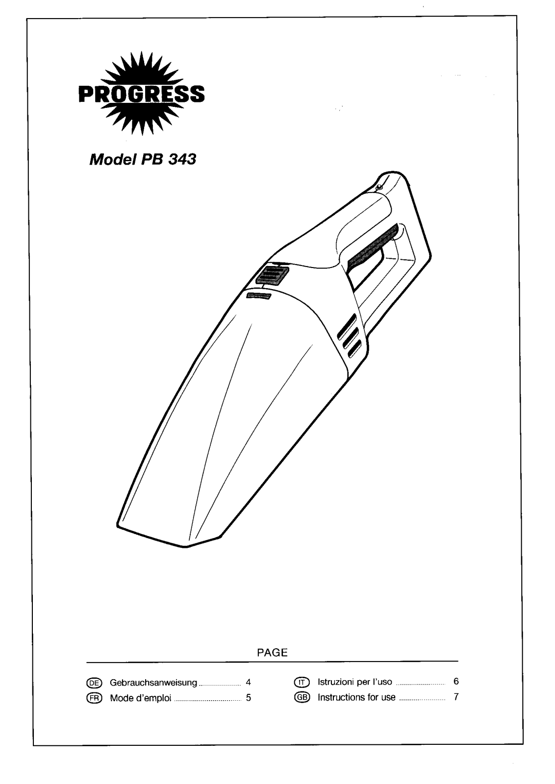 VOLTA UB143 User Manual