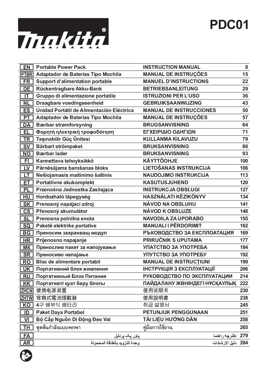 Makita 191A59-5 operation manual