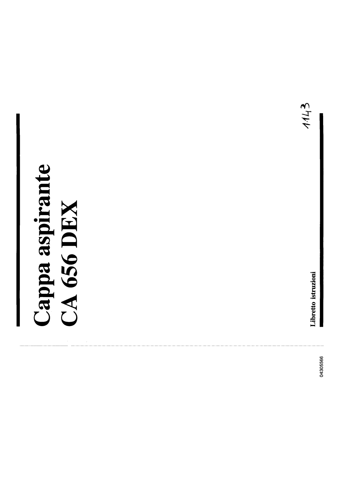 Zanussi CA656DEX User Manual