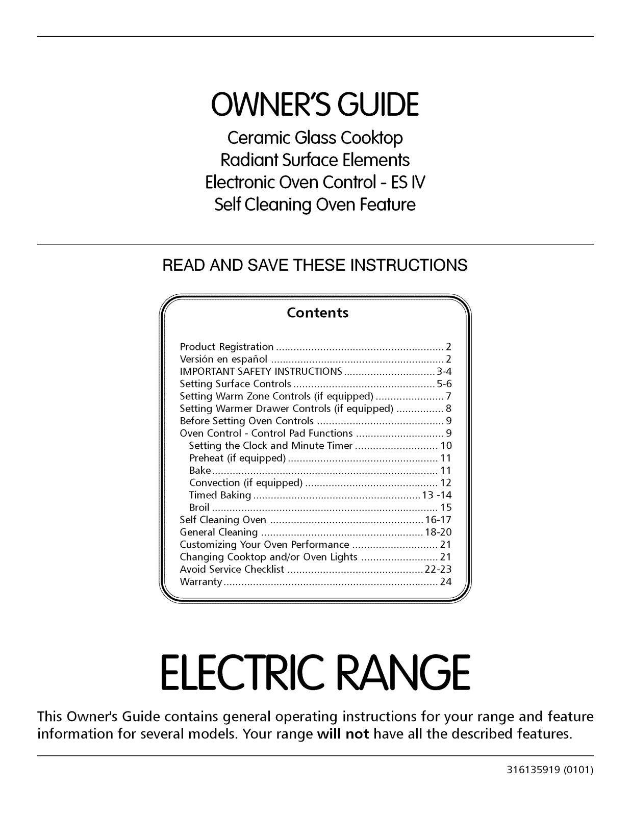 Frigidaire FEF389CFSH, FEF389WJCB, FEF389WJCA, FEF389CFTK, FEF389CFTJ Owner’s Manual - ManualMachine.com