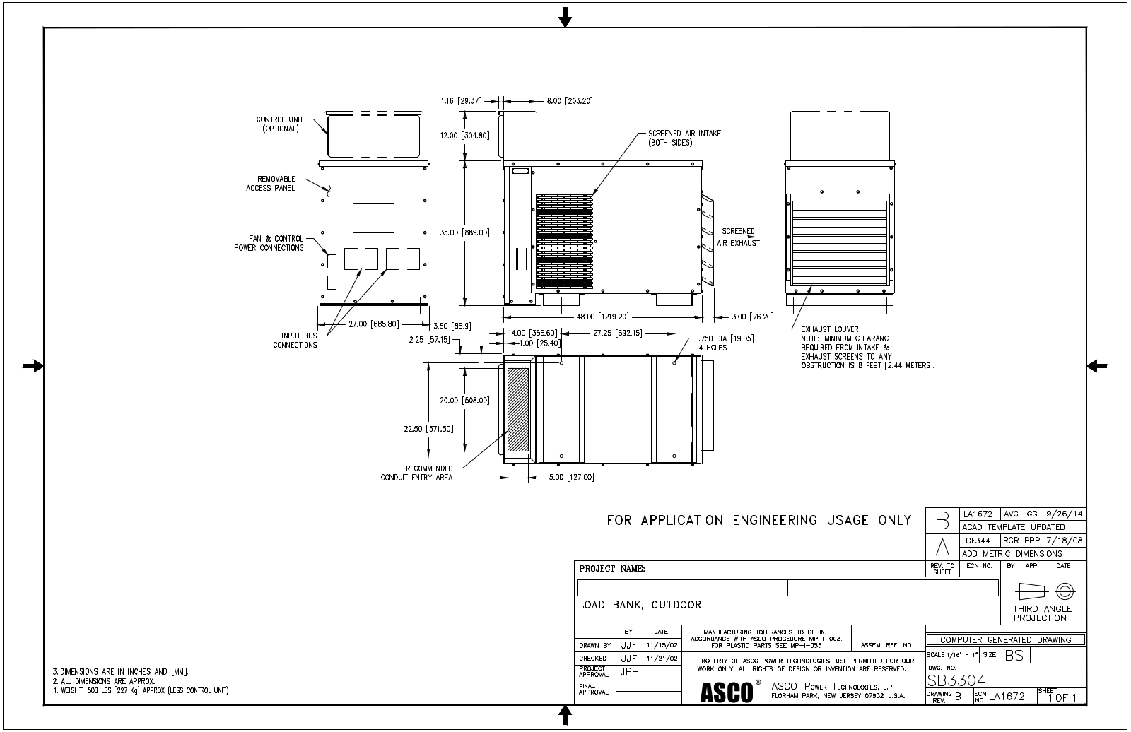 Emerson Avtron LSH Diagrams and Drawings