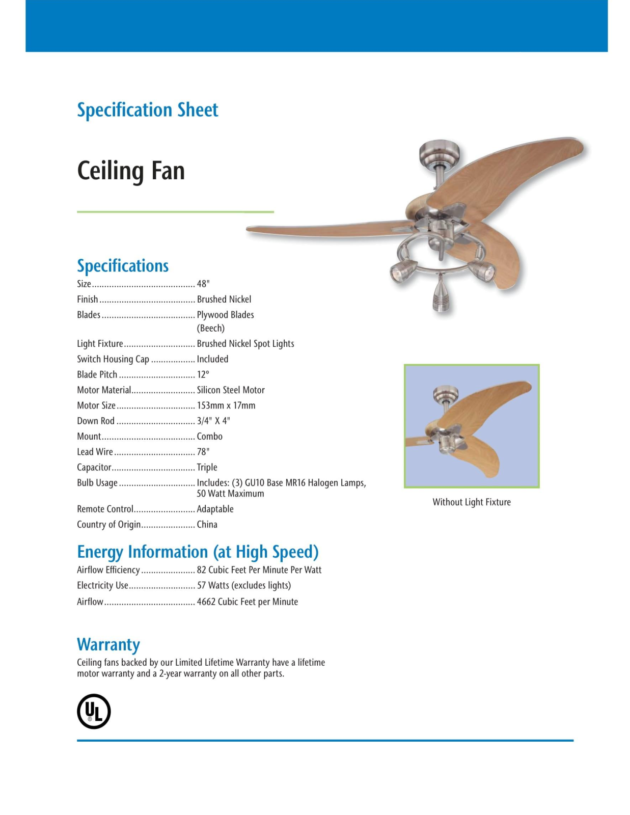 Westinghouse Lighting XBSH2364 Specifications - ManualMachine.com