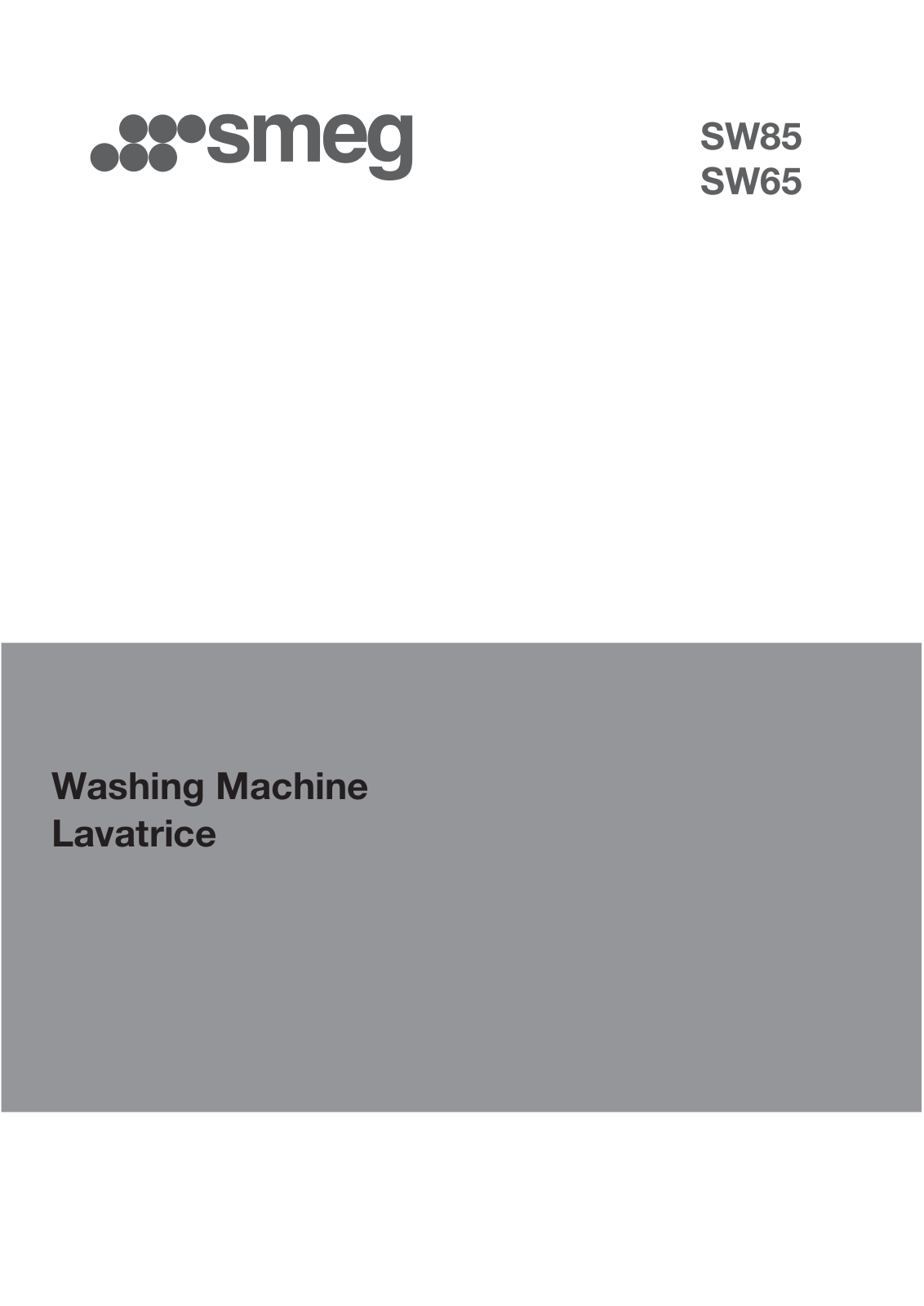 Smeg SW65, SW85 User Manual