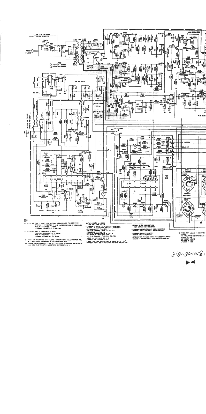 Gradiente Tuner T1 PCB 209 1 Schematic