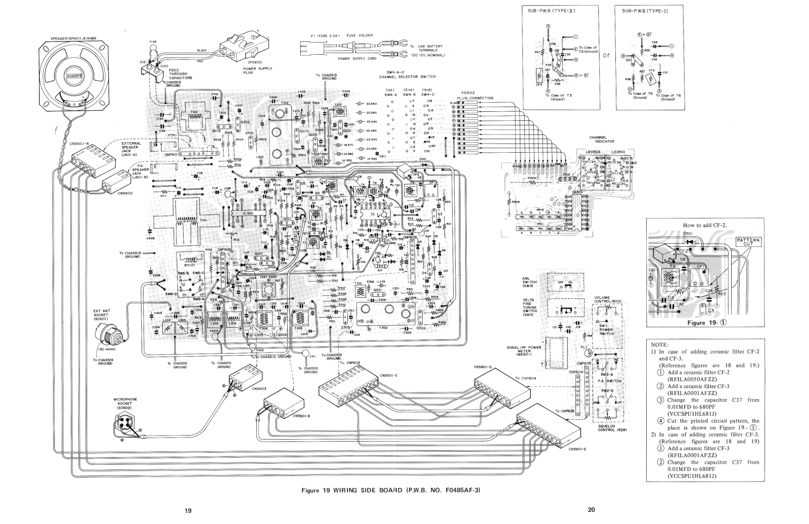 Sharp CB-800 Schematic