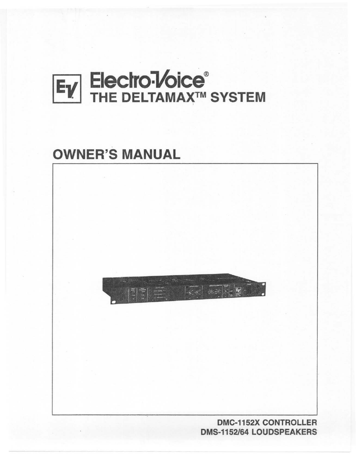 Electro-voice DMS 1152-64, DMC-1152X User Manual