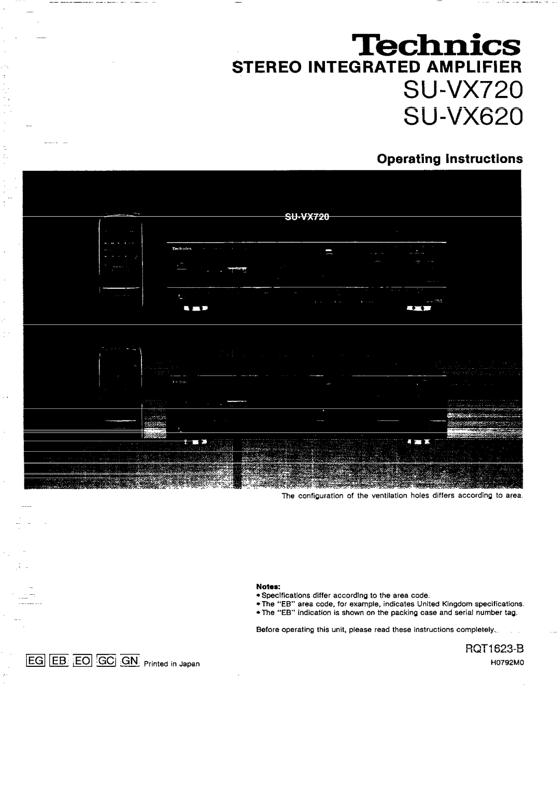 Panasonic SU-VX620, SU-VX720 User Manual