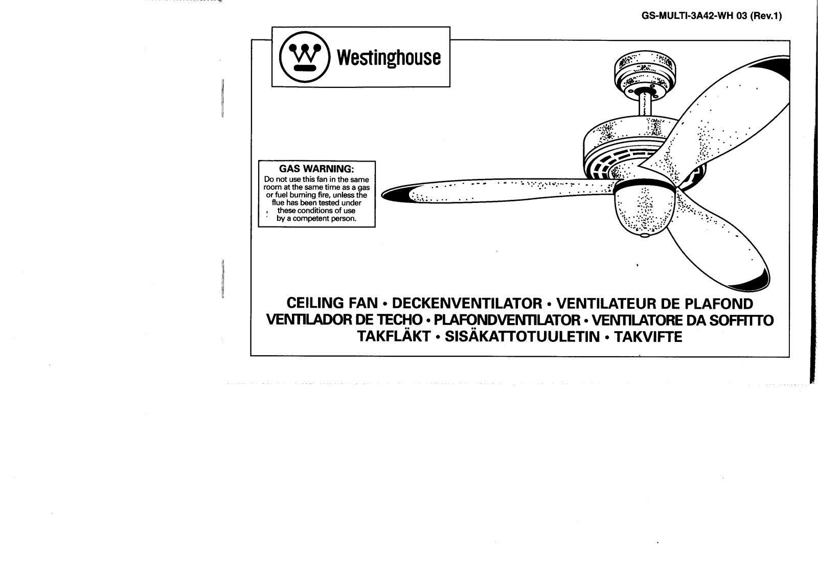 Westinghouse 3A42SI, 3A42CH, 3A42TB Operation Manual