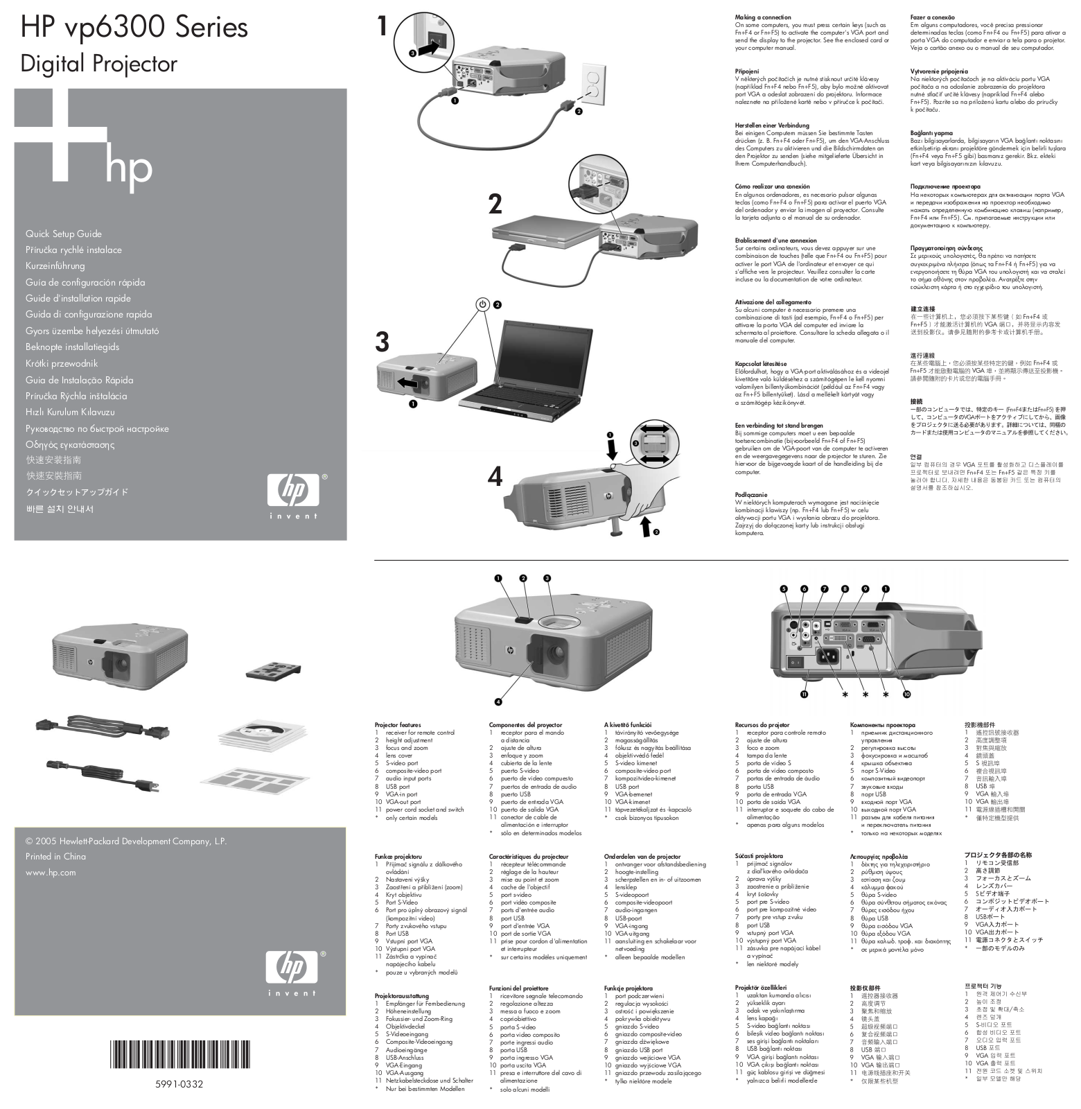 HP vp6310, vp6310b, vp6311, vp6315, vp6320 Quick Setup Guide