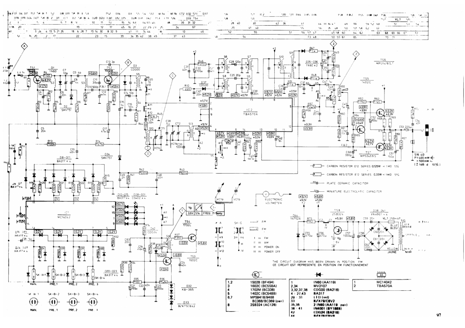 Philips 90al390 schematic