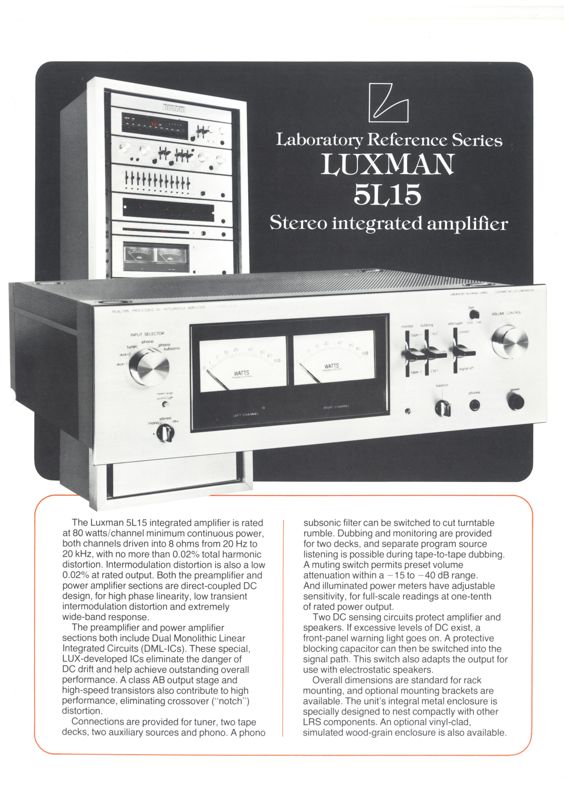 Luxman 5-L-15 Brochure