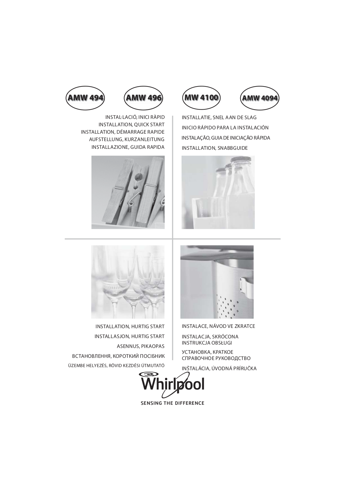 WHIRLPOOL AMW 494 IX User Manual