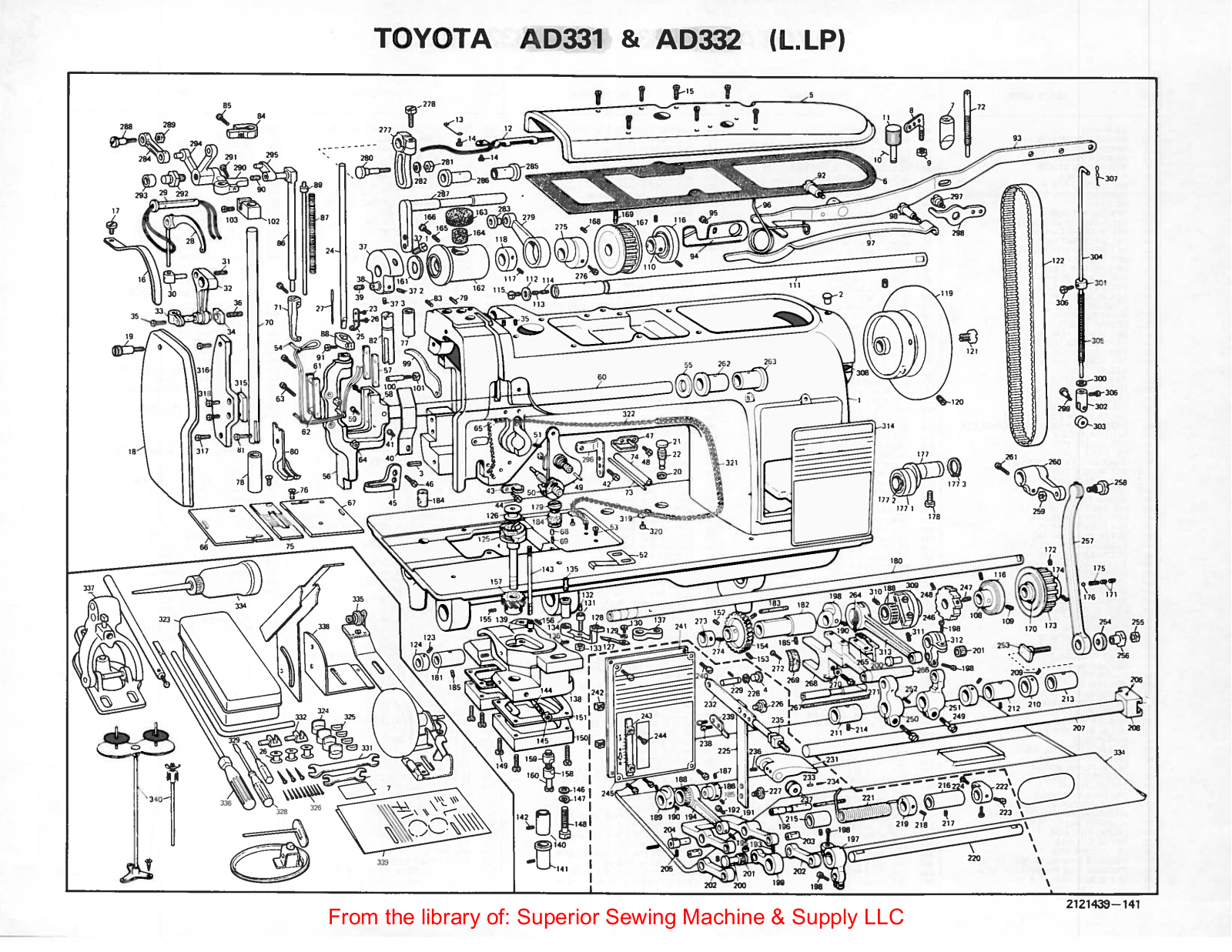 Toyota AD331, AD332 Manual
