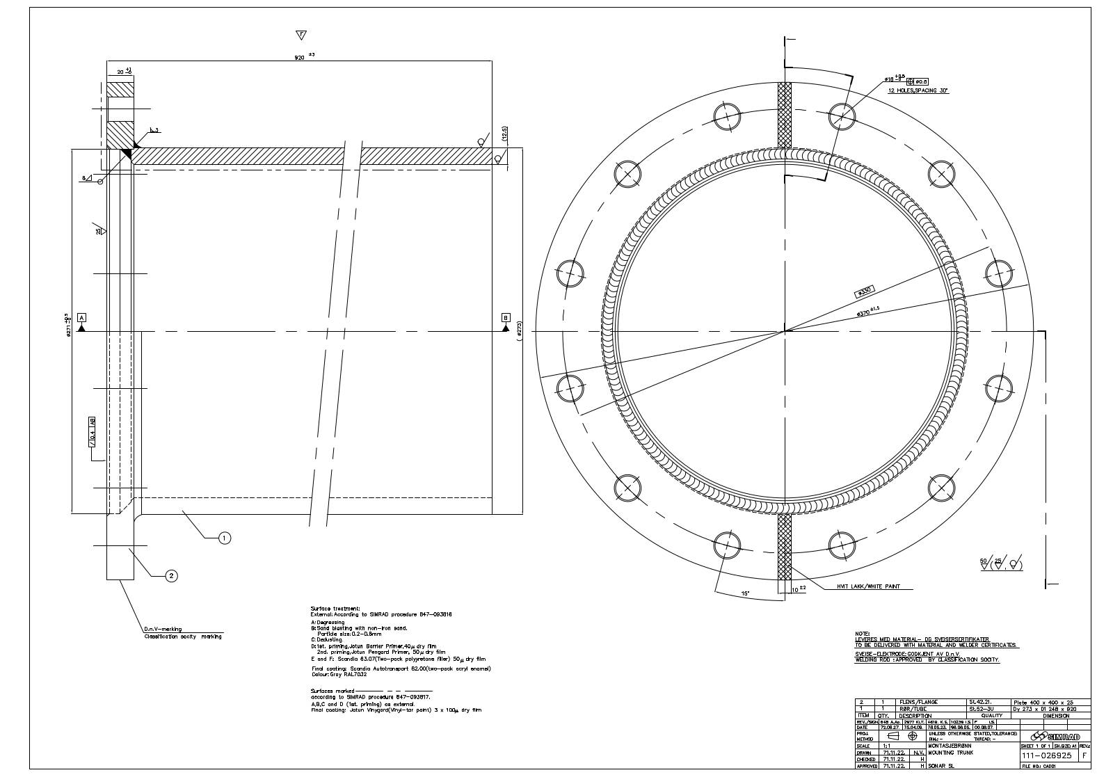 Simrad TRUNK Schematics