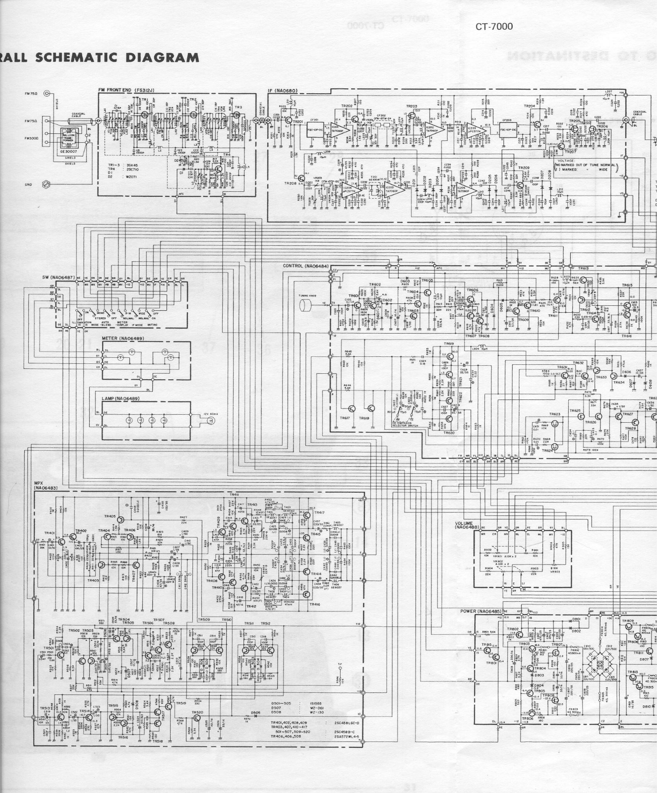 Yamaha CT-7921 Schematic