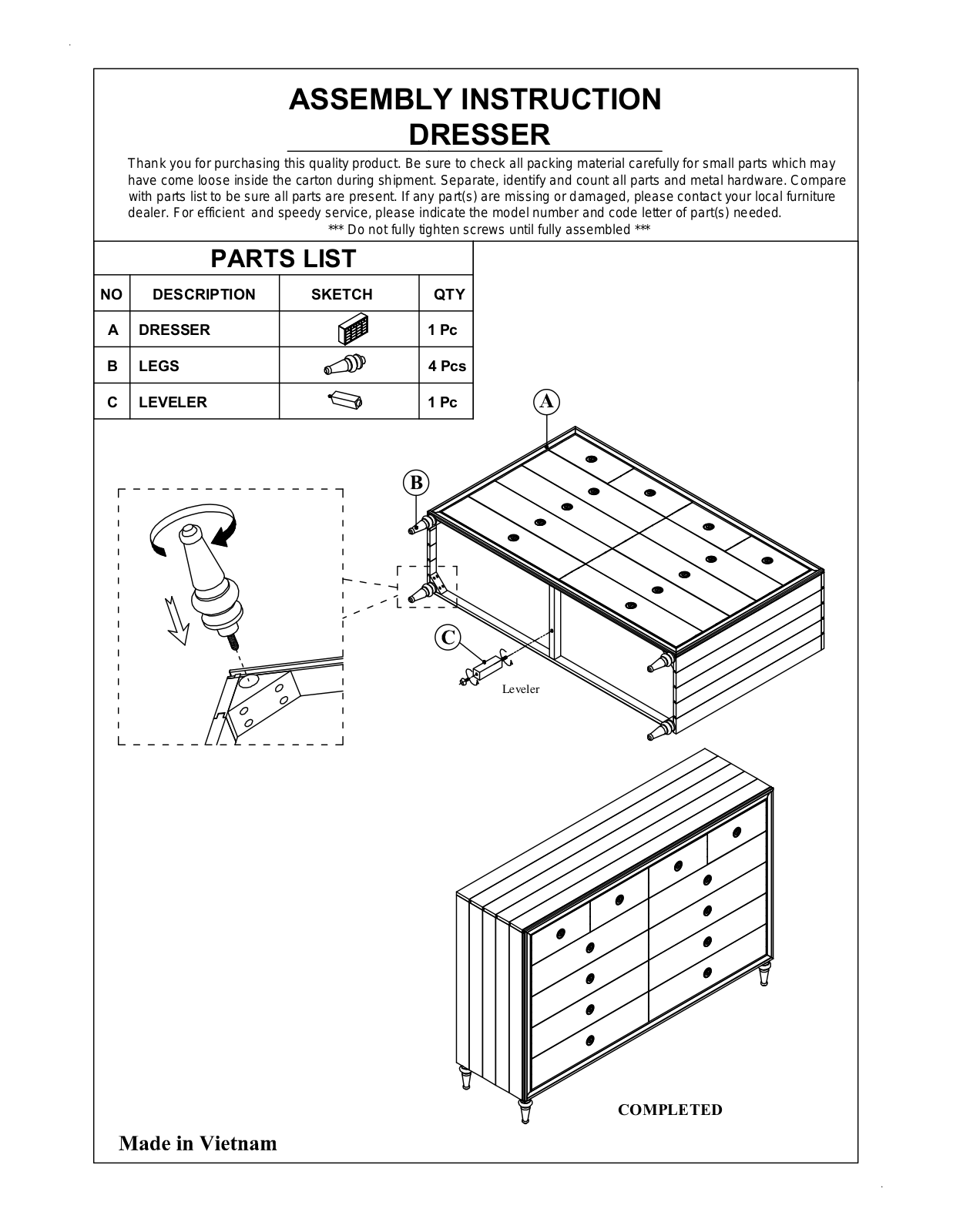 Greyleigh™ GRYL4186 Assembly Instructions - ManualMachine.com