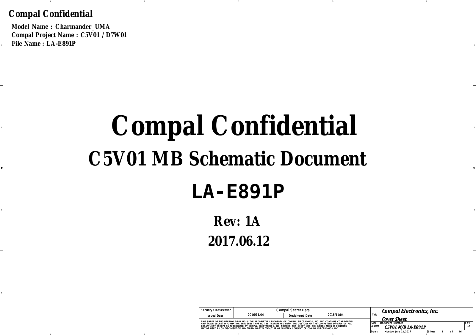 Acer Aspire A515-51G Schematics