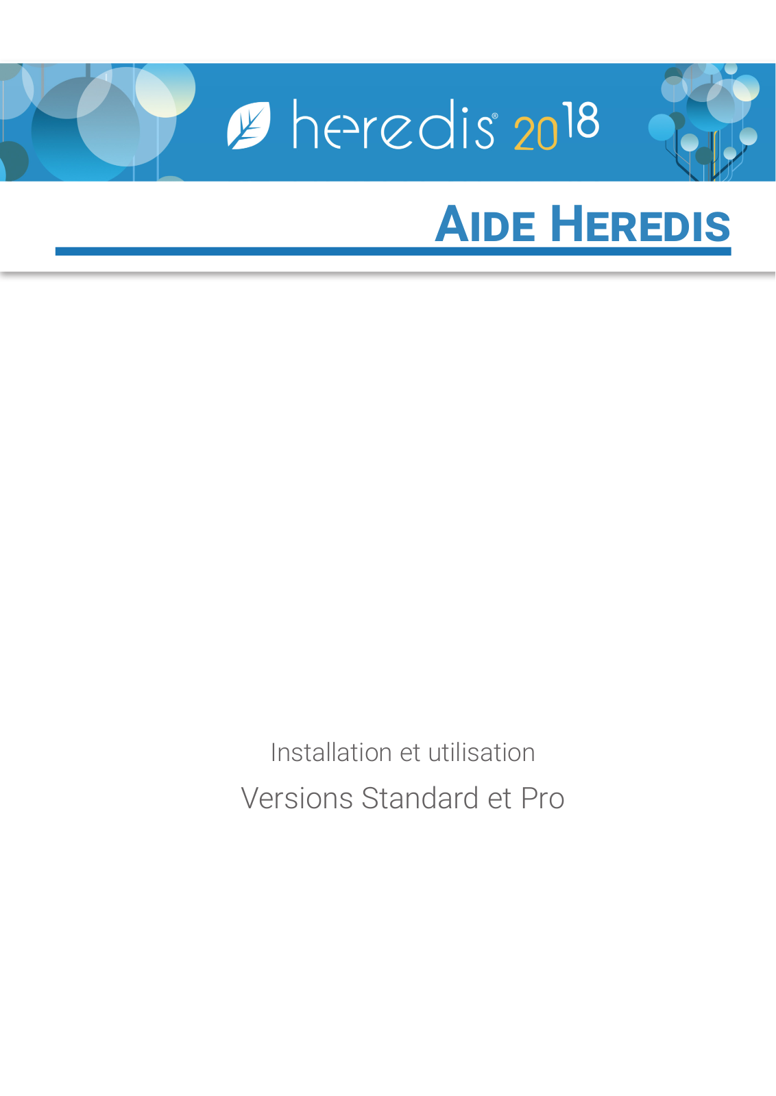 HEREDIS Heredis 2018 Pro Installation Manual