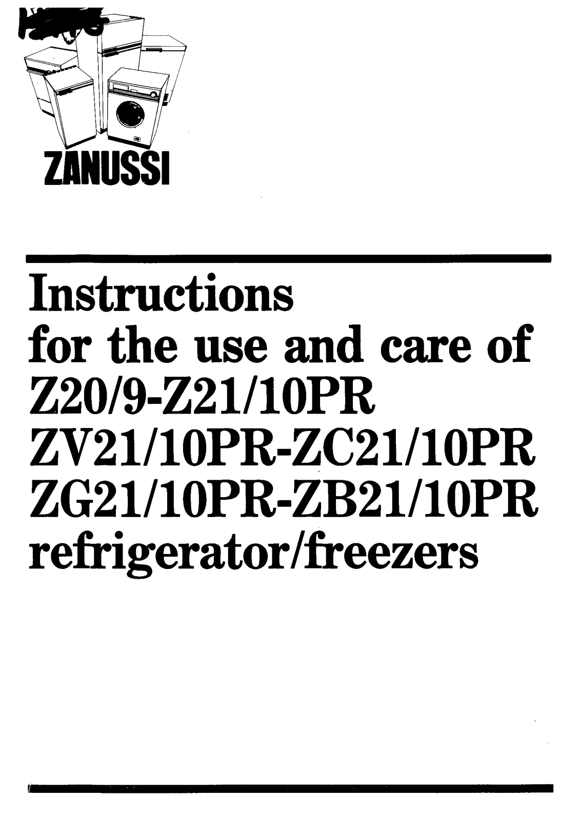 Zanussi Z21-10PR User Manual