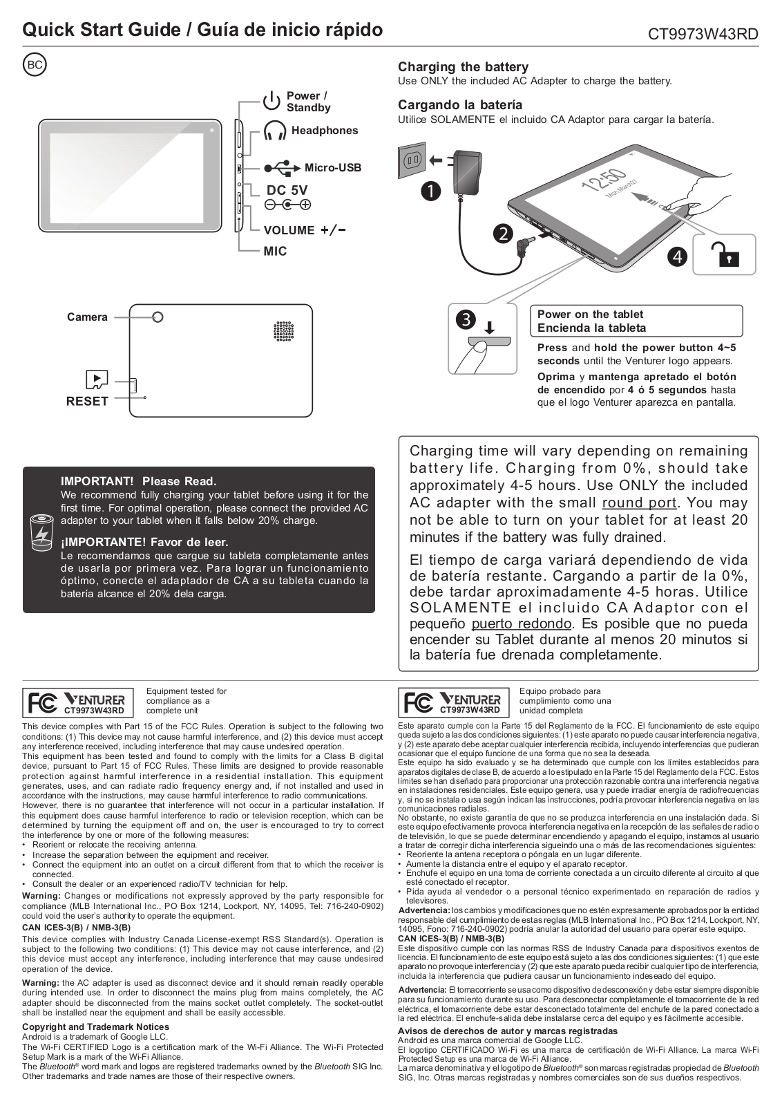 Alco Electronics RCT6873WR Users Manual