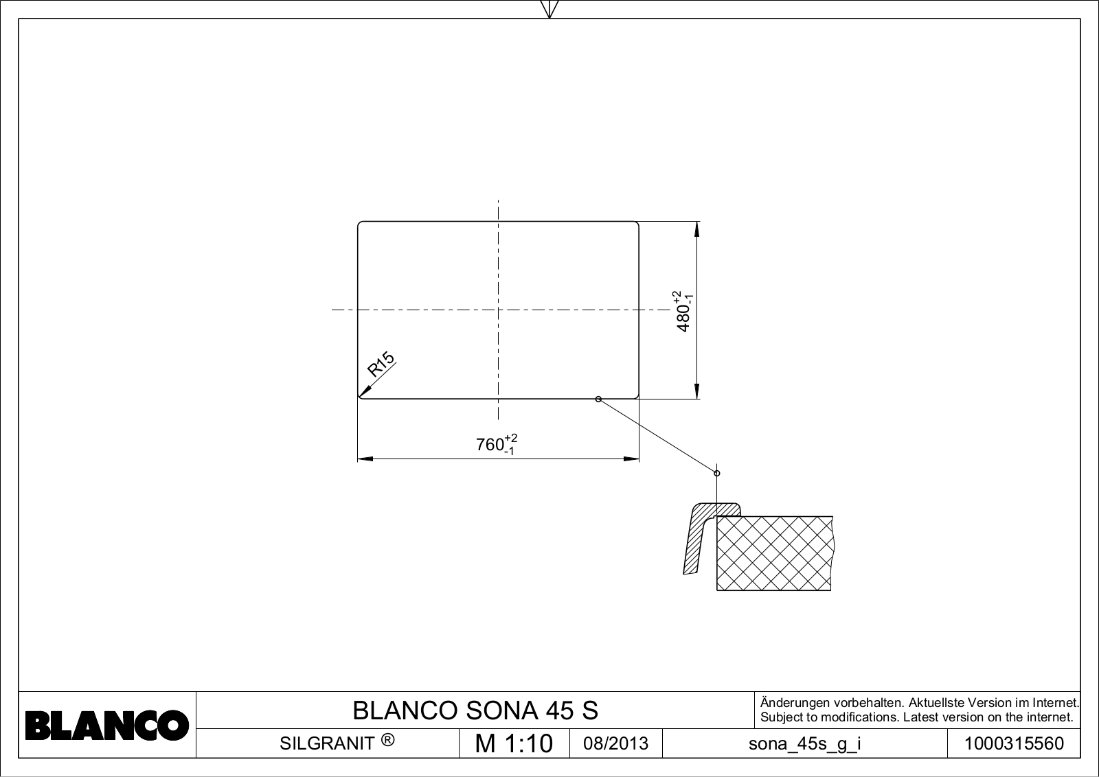 Blanco Sona 45 S Service Manual