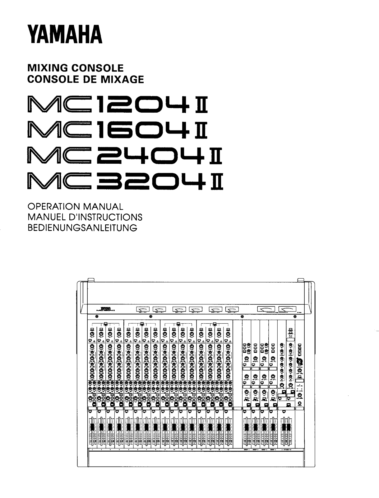 Yamaha MC3204II User Manual