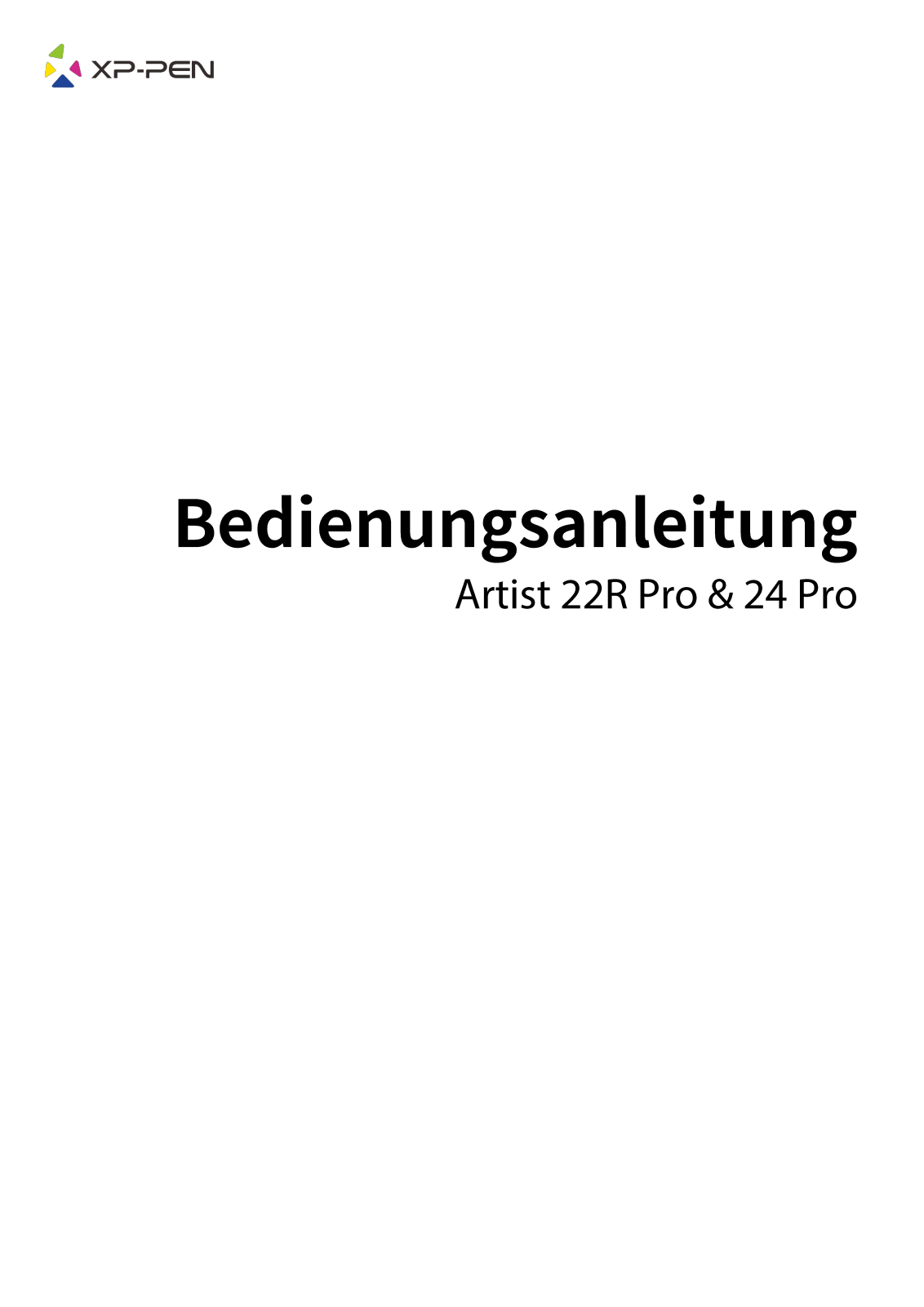 XP-Pen Artist 24 Pro, Artist 22 Pro User manual