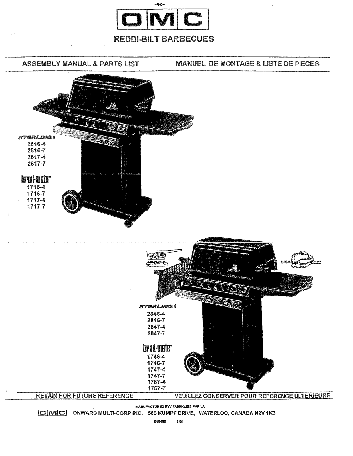 Broil-mate 1757-7 Owner's Manual