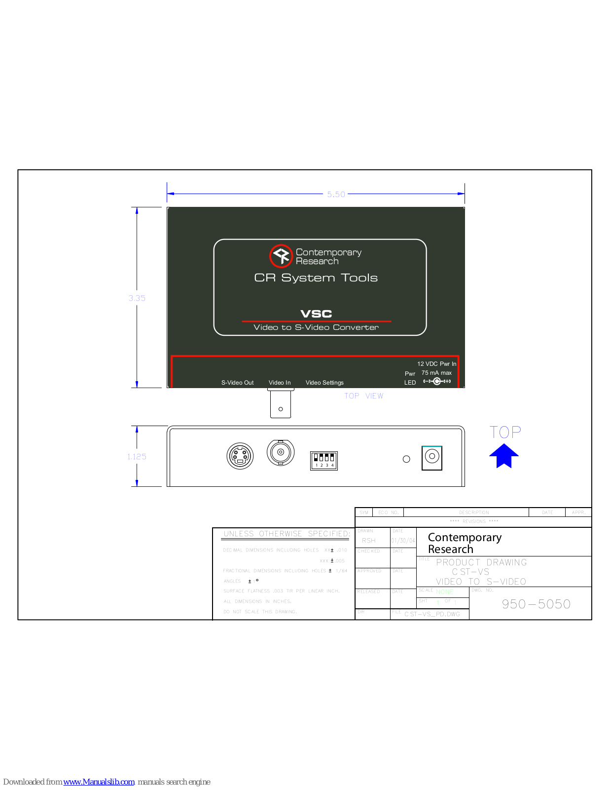 Contemporary Research VSC Dimensions - ManualMachine.com