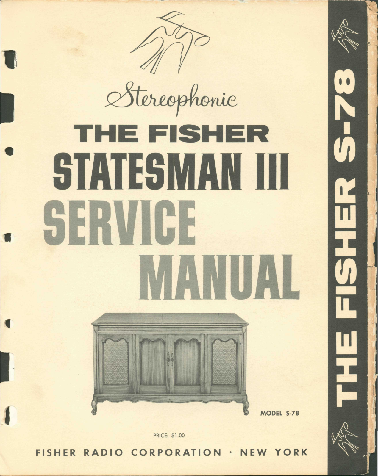 Fisher Statesman-3-S-78 Service Manual