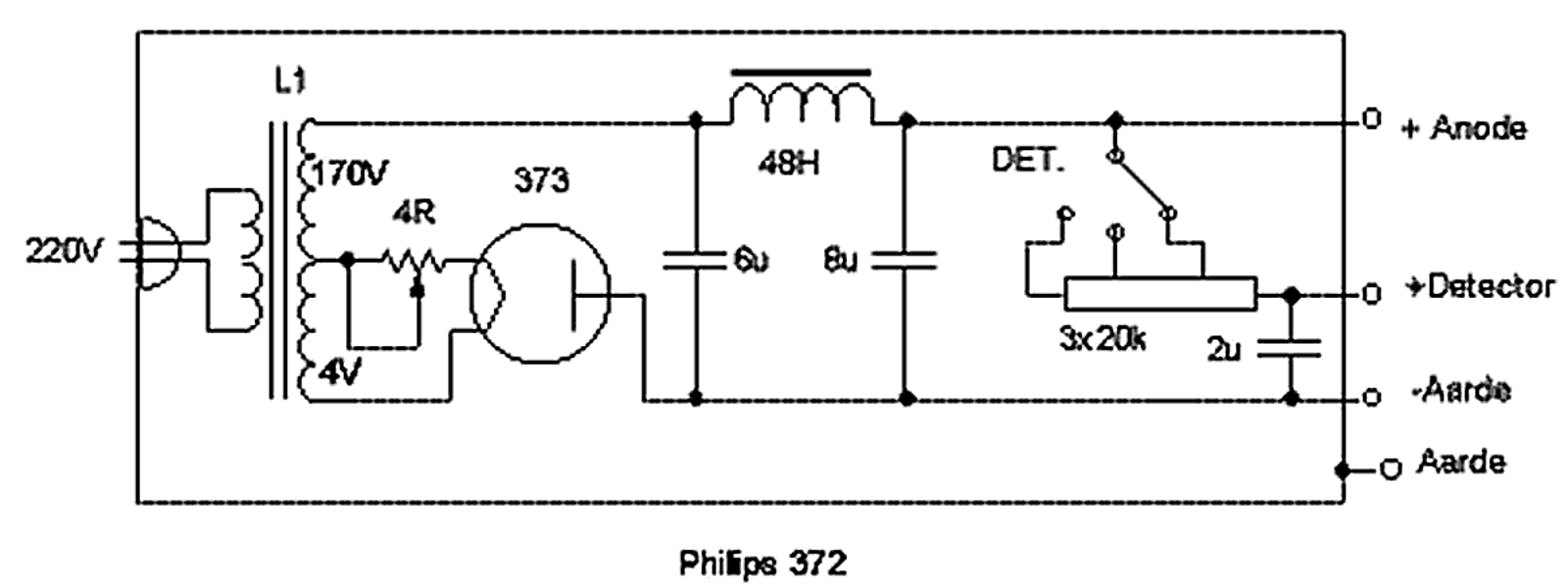 Philips 372 Schematic