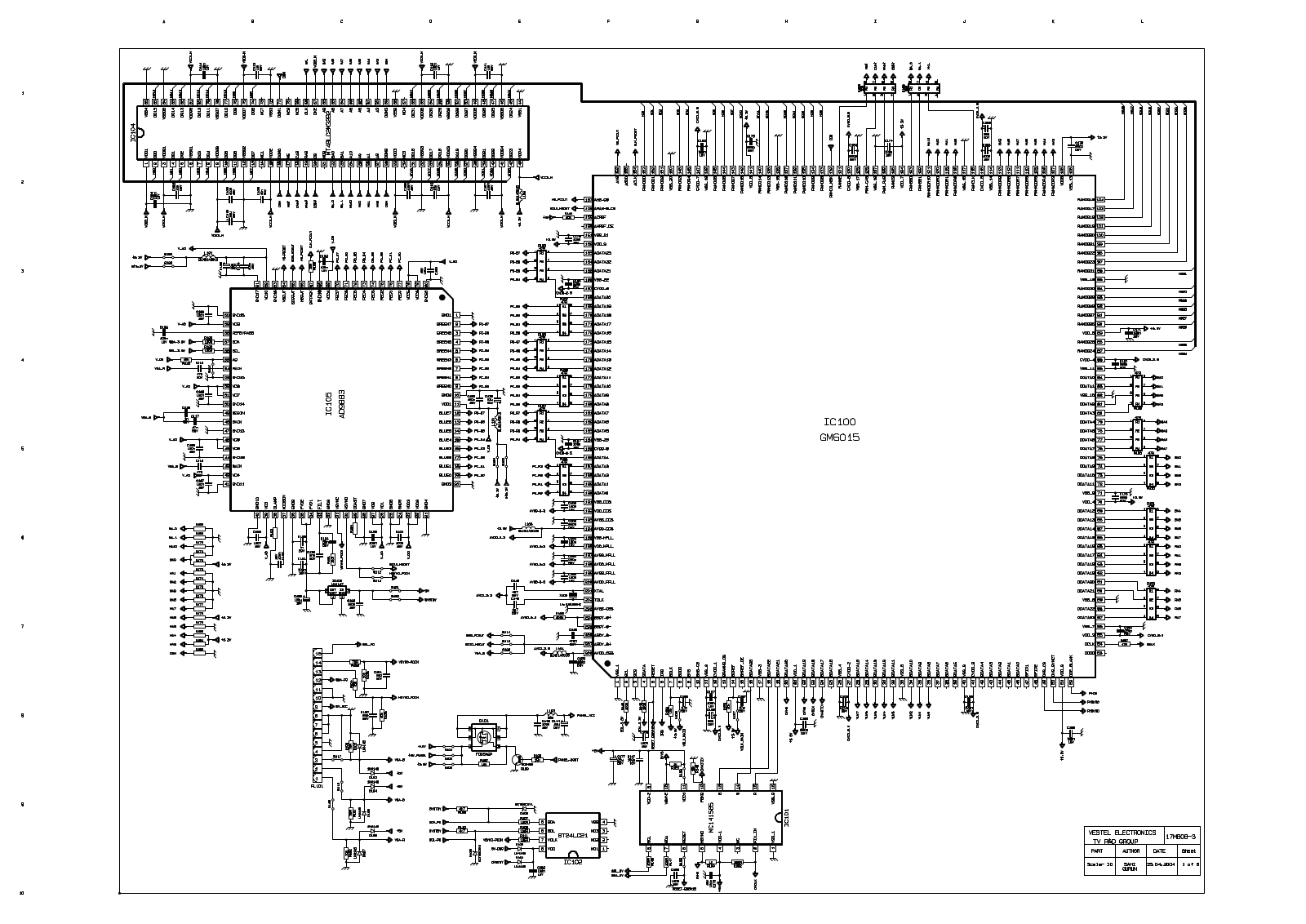 Toshiba 17WLD56 Schematic