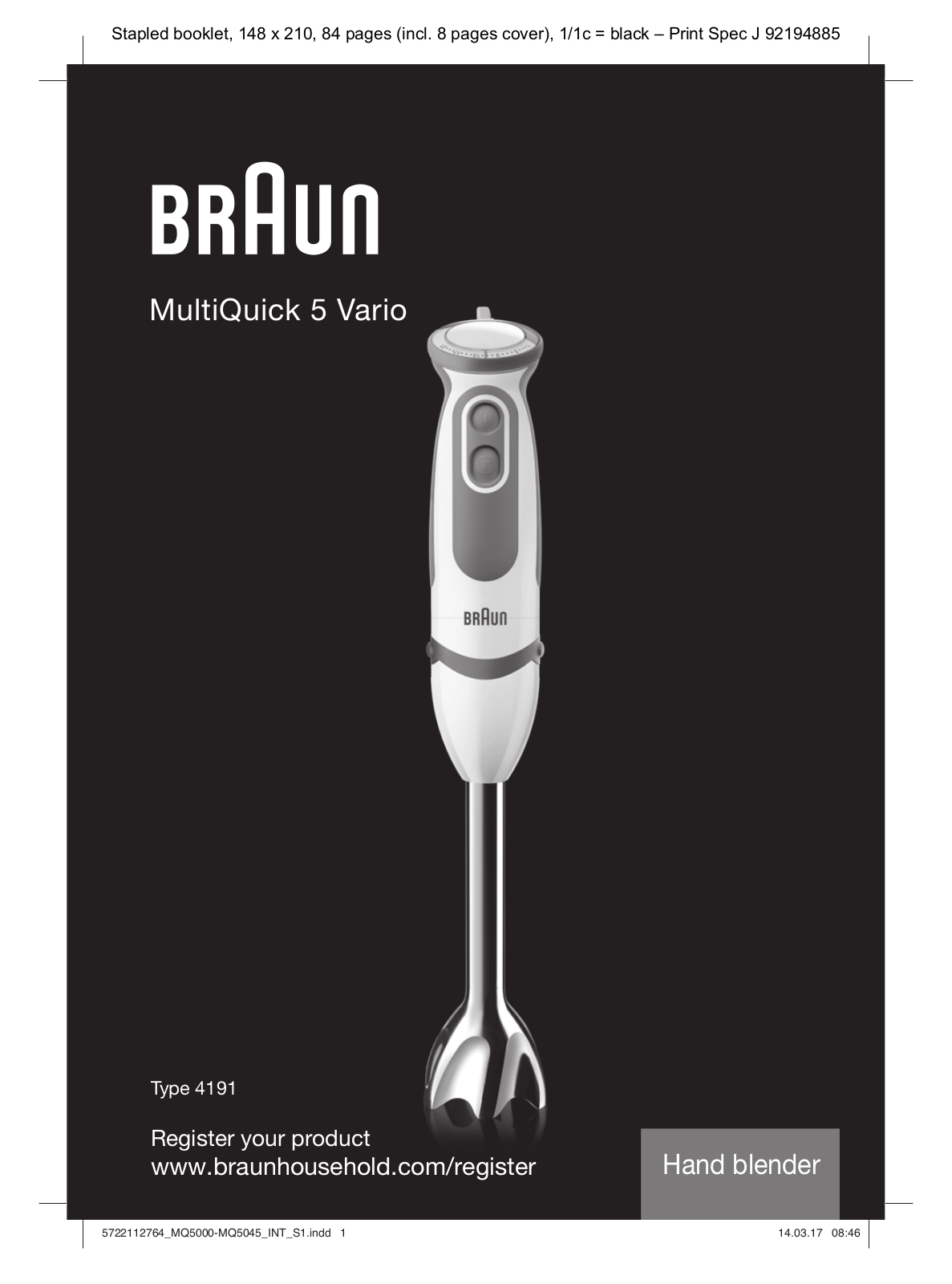Braun MQ5045 User Manual
