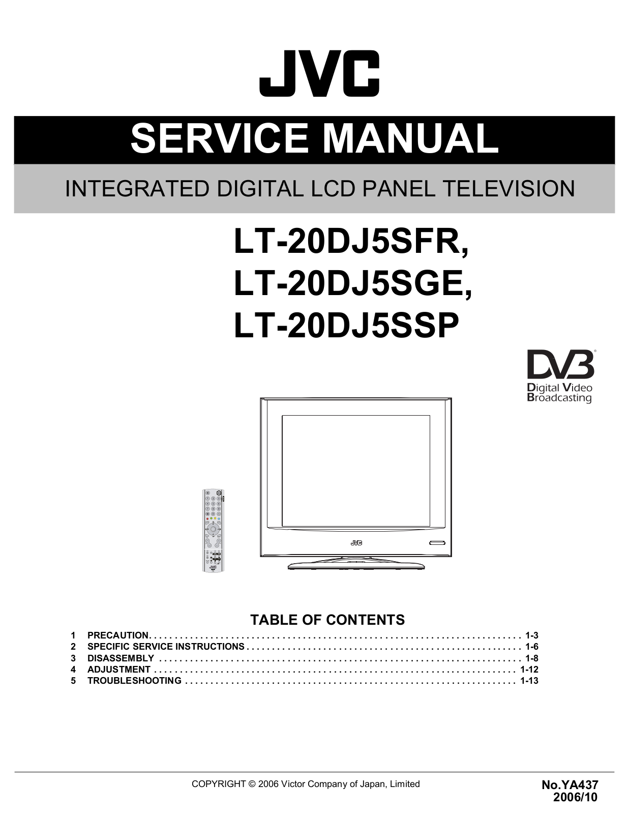 JVC LT20DJ5SFR Schematic