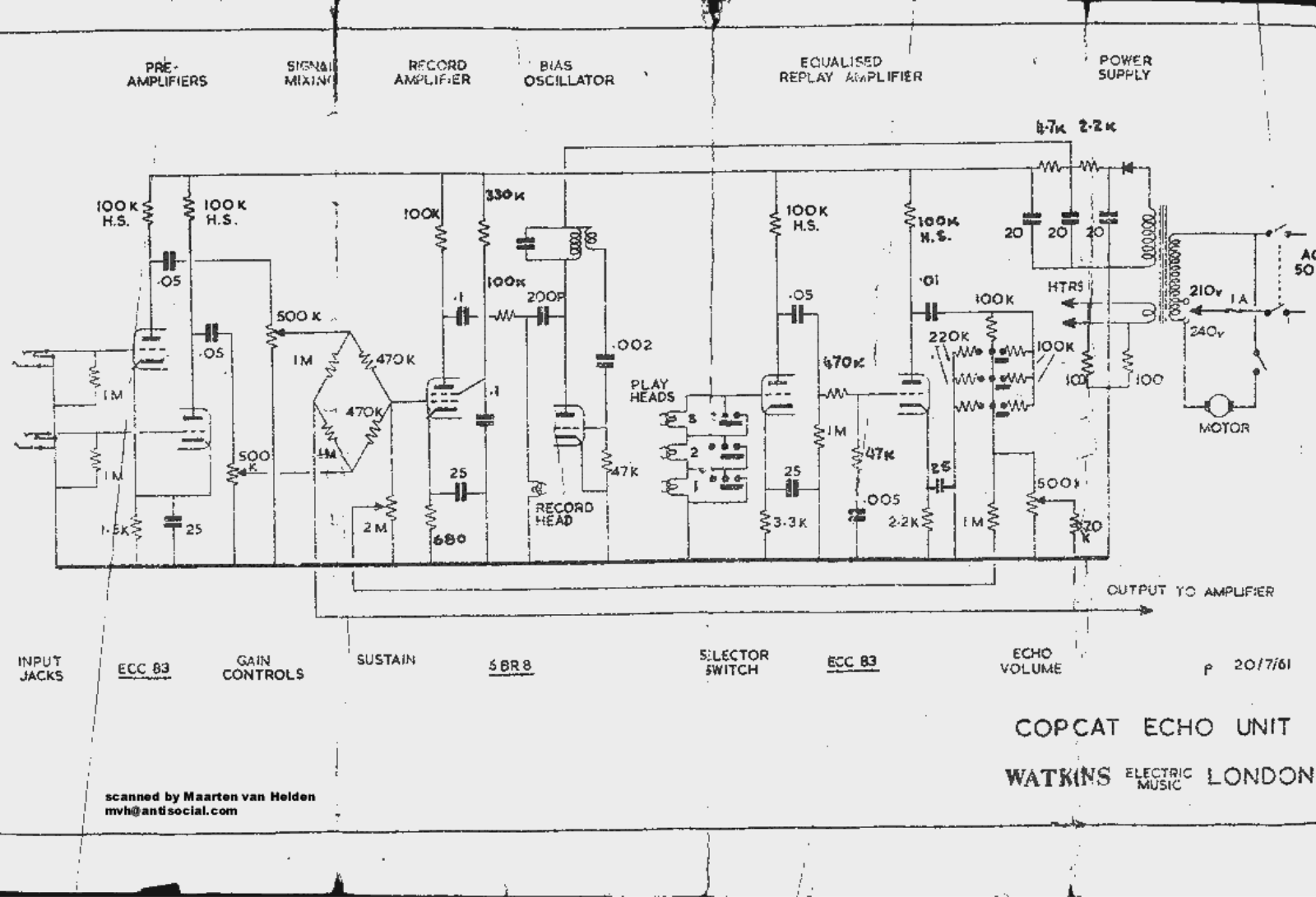 Watkins copcat-echo Schematic - ManualMachine.com