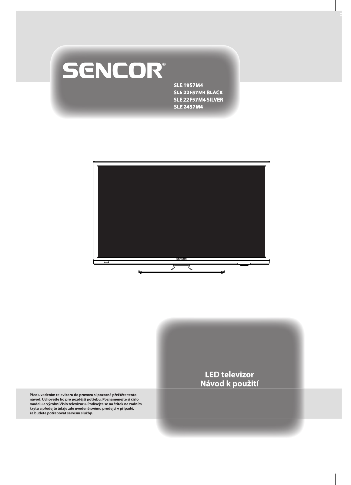 Sencor SLE 22F57M4, SLE2457M4, SLE1957M4 User Manual - ManualMachine.com