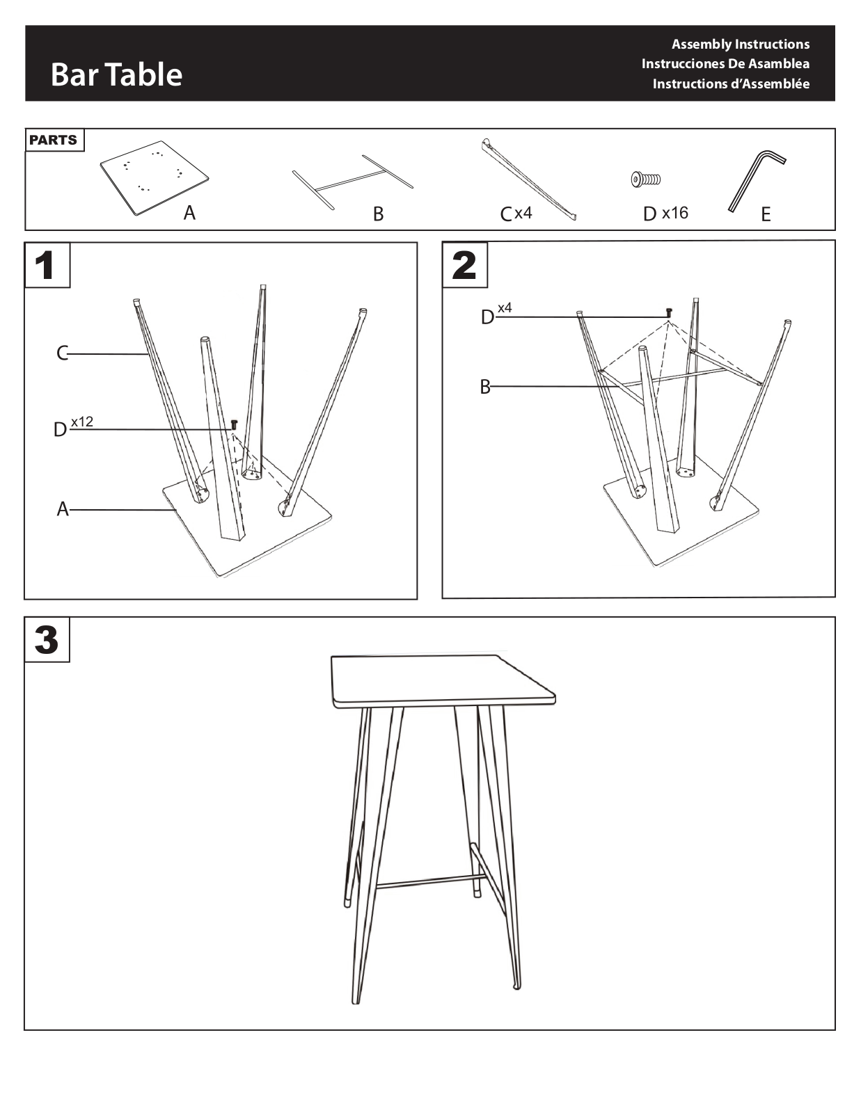 Steelside W003448255 Assembly Instructions - ManualMachine.com