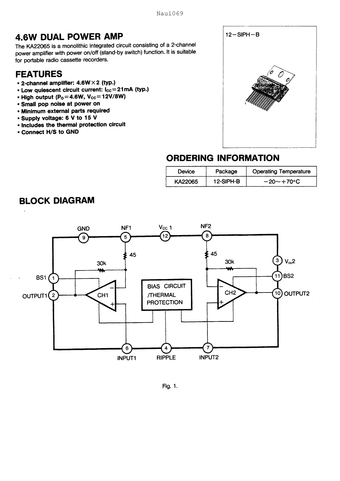 Samsung KA22065 Datasheet