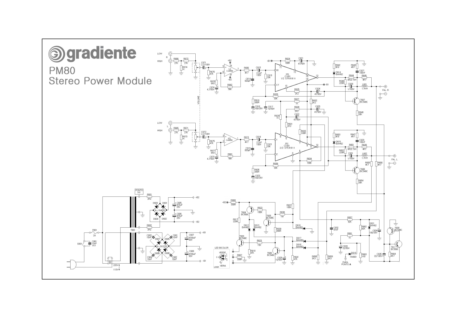 Gradiente PM-80 Schematic