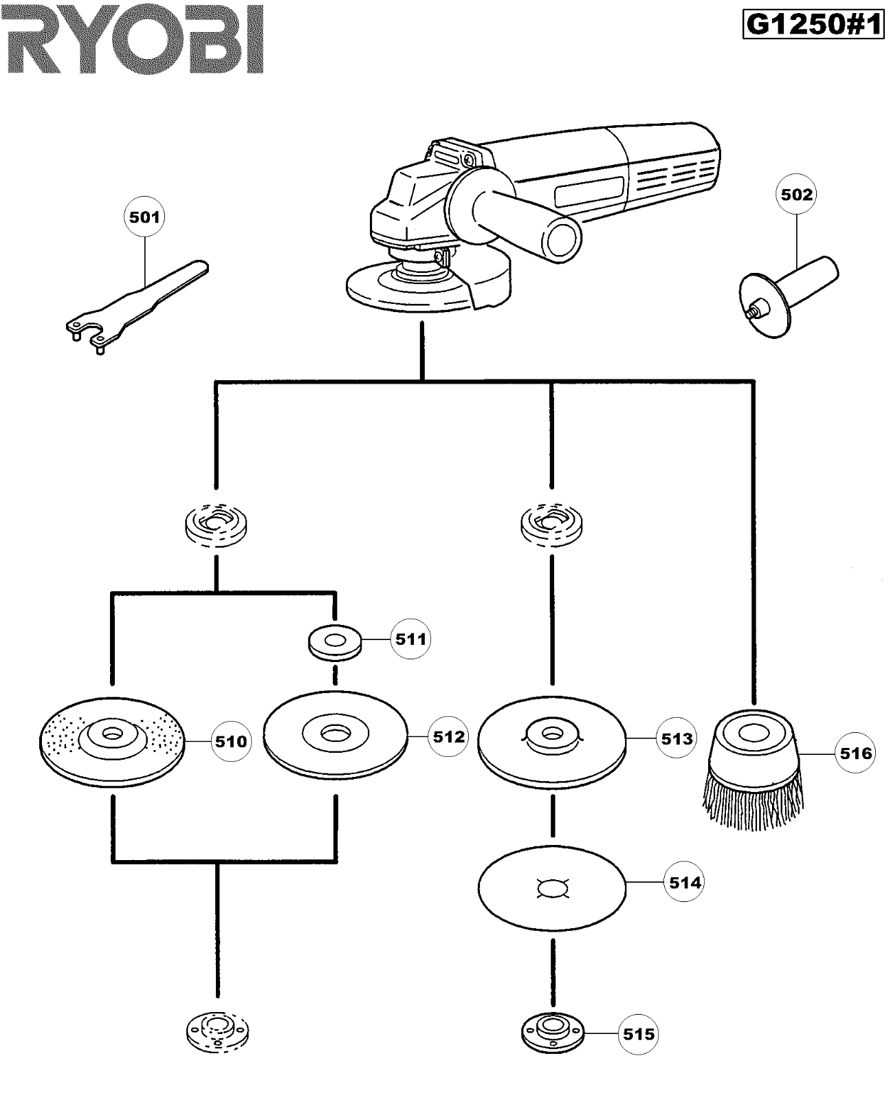 Ryobi G1250-1 User Manual