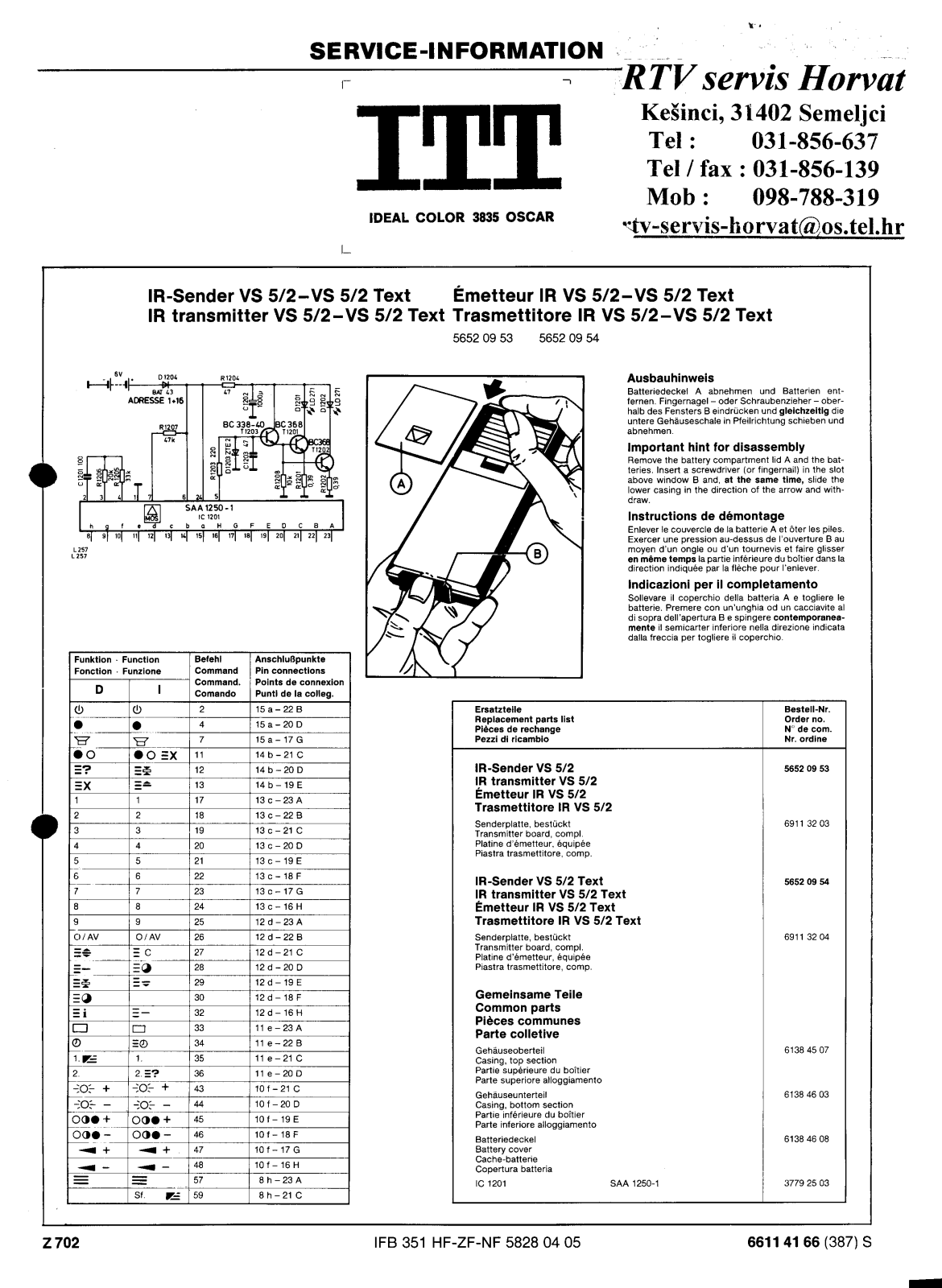 ITT 3835 Schematic