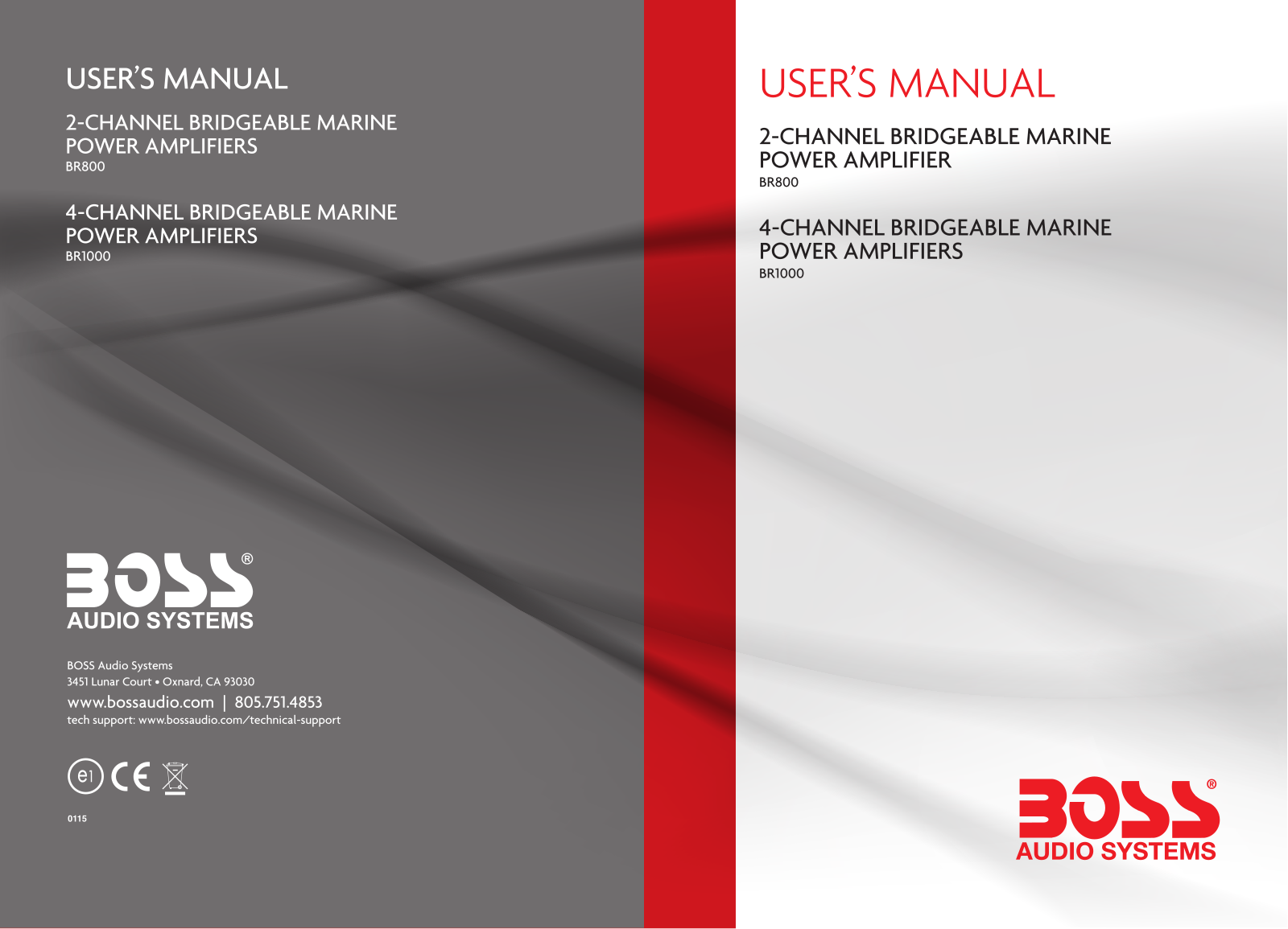 Boss Audio BR1000, BR800 User Manual