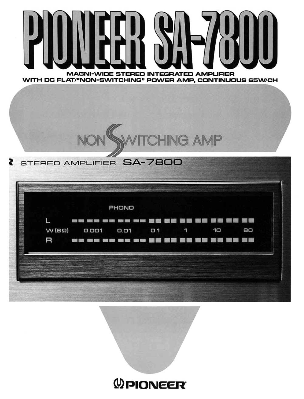 Pioneer SA-7800 Brochure