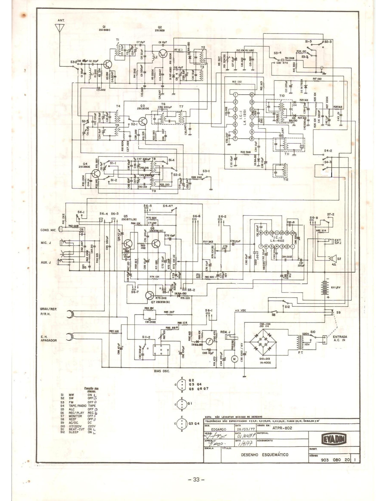 Aiko ATPR-802 Schematic