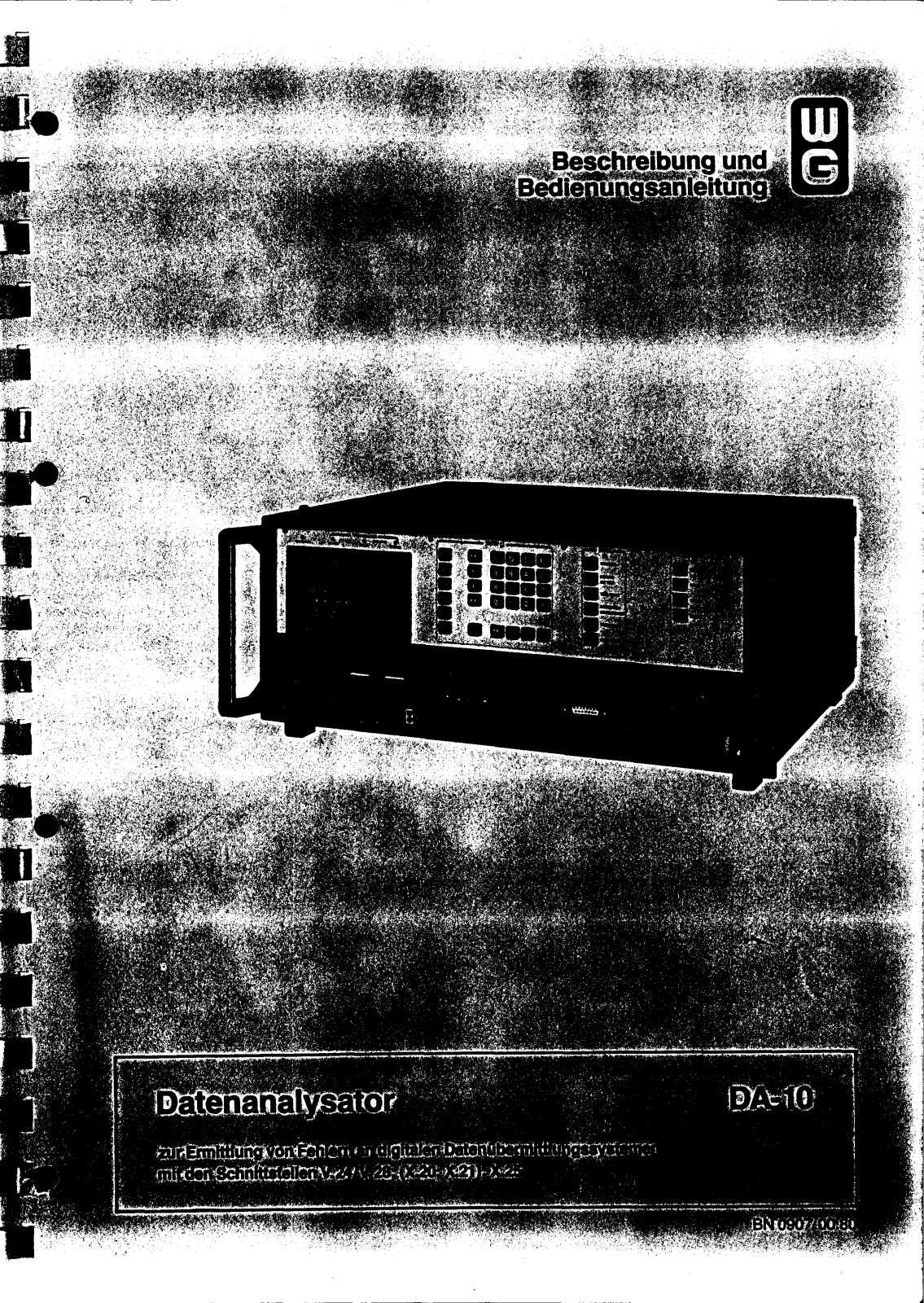 Wandel & Goltermann DA-10 User Manual