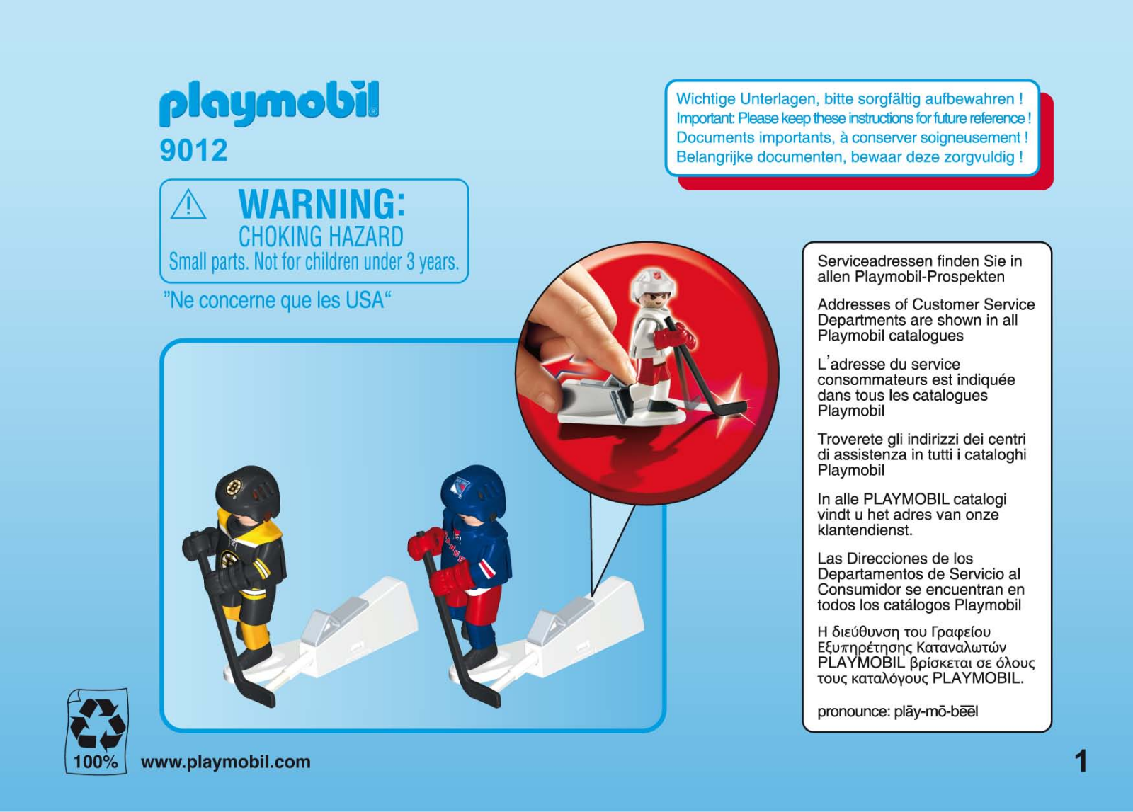 Playmobil 9012 Instructions